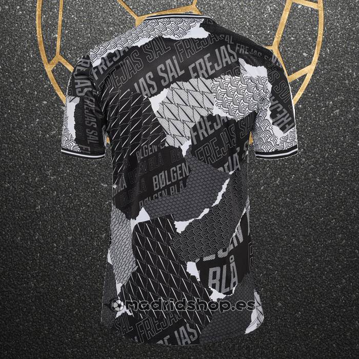 Camiseta Pre Partido del Dinamarca Eurocopa 2024 Negro